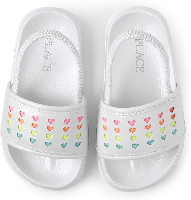 Atlantic Favorites Girl's Baby Toddler Everyday Slide Sandals with Backstrap 3363