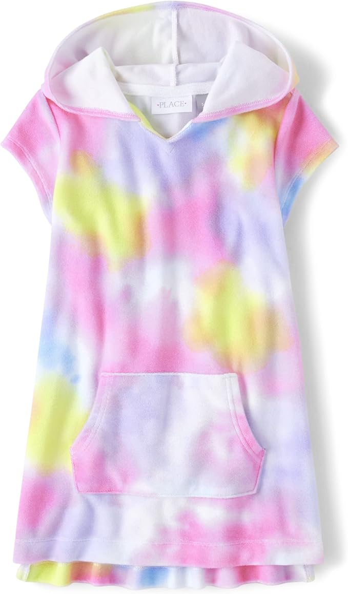 Atlantic Favorites Girls' Hoodie Swim Coverup 4705