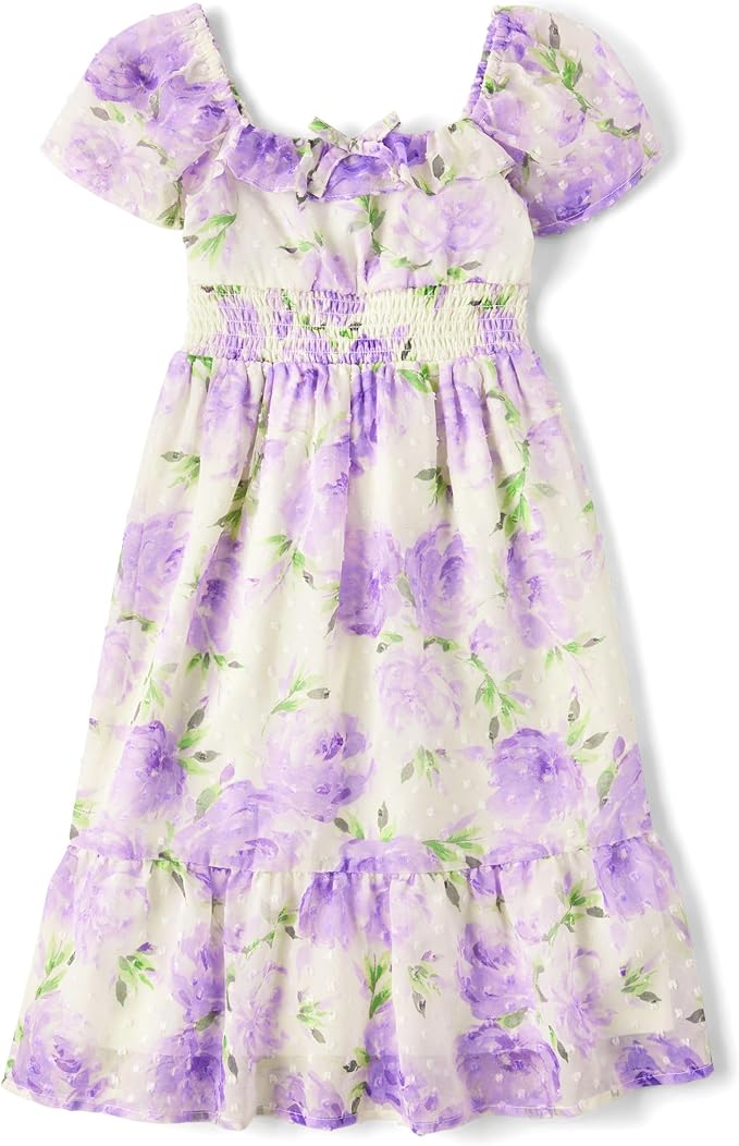 Atlantic Favorites Girls' Short Sleeve Dressy Dress 4736