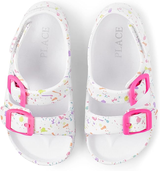 Atlantic Favorites Girl's Baby Toddler Everyday Slide Sandals with Backstrap 6621