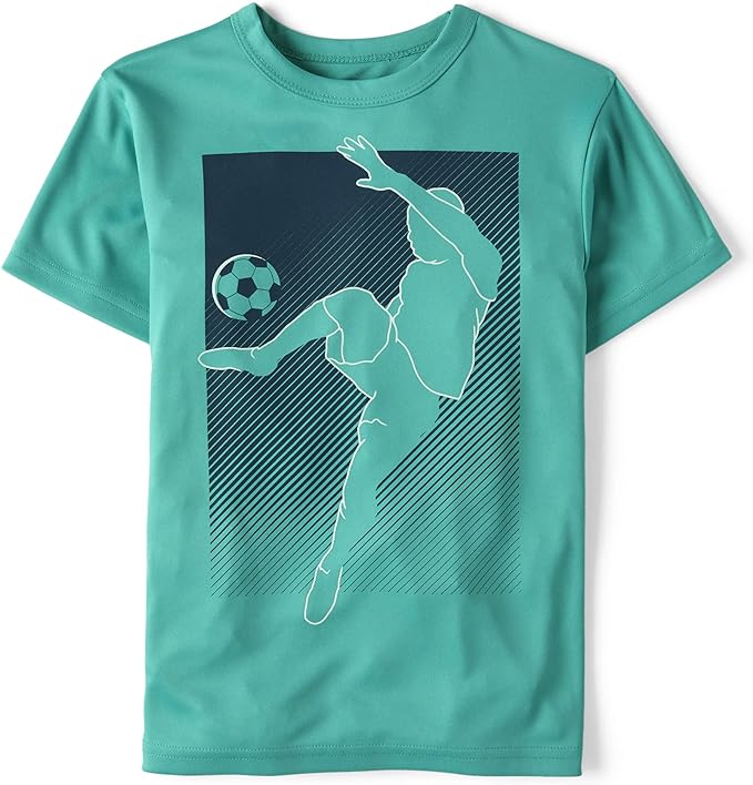 Atlantic Favorites Boys' Active Performance Short Sleeve T-Shirt 5435
