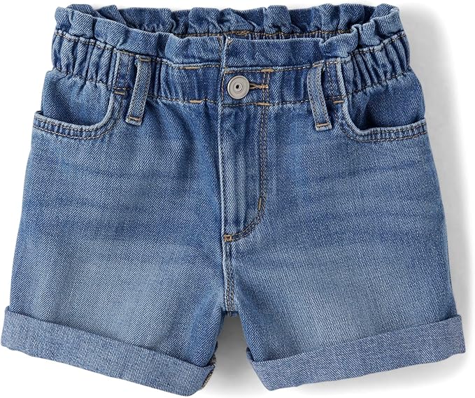 Atlantic Favorites Girls' Denim Shortie Shorts 4415