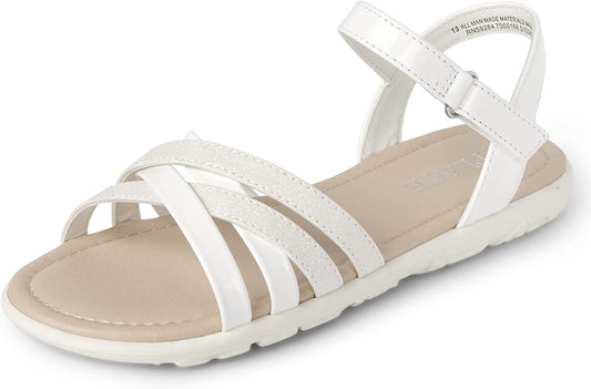 Atlantic Favorites Girls Flat Sandals with Adjustable Ankle Strap 1079