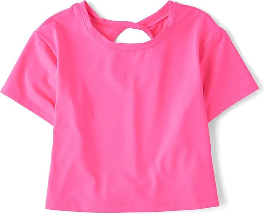 Atlantic Favorites Girls' Atheletic Short Sleeve Tops 3705