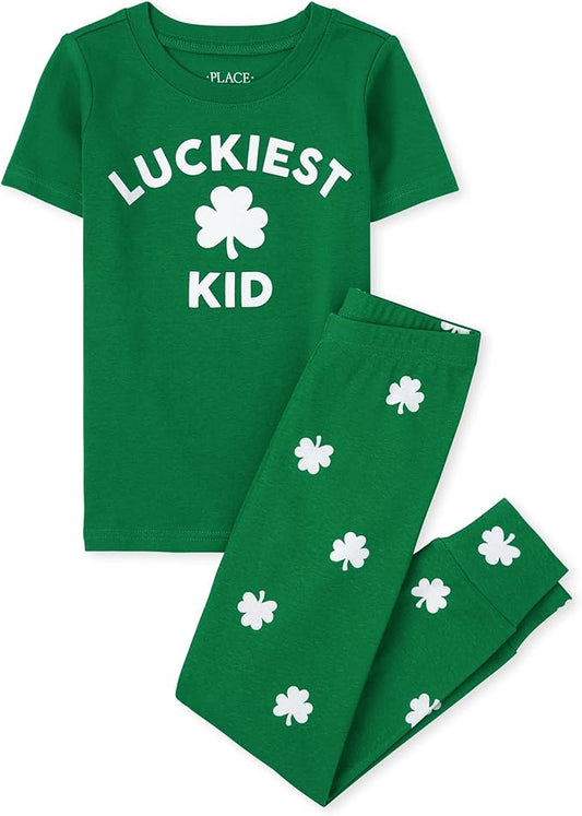 Atlantic Favorites Kids 100% Cotton Short Sleeve Top and Shorts,2 Piece Pajama Set 9796