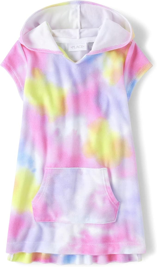 Atlantic Favorites Girls' Hoodie Swim Coverup 4705