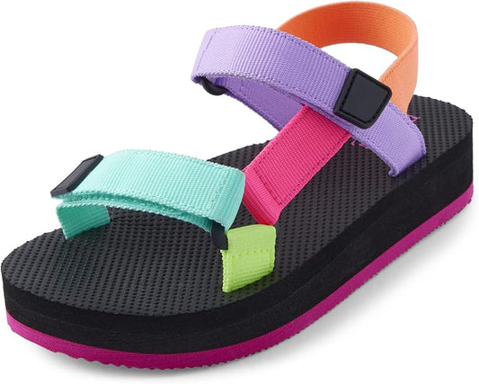 Atlantic Favorites Girl's Sporty Sandals with Adjustable Straps 3611