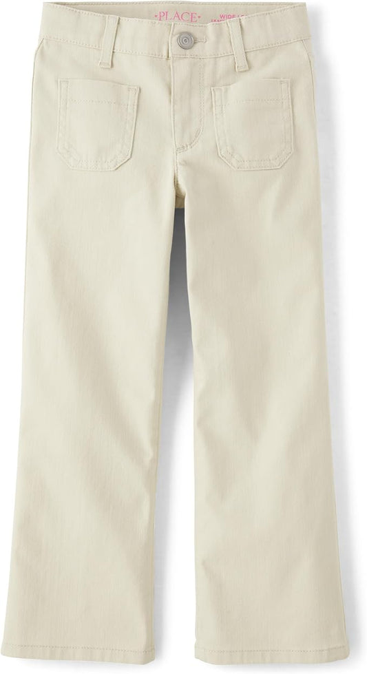 Atlantic Favorites Girls' Patch Pocket Wide Leg Pants 3354