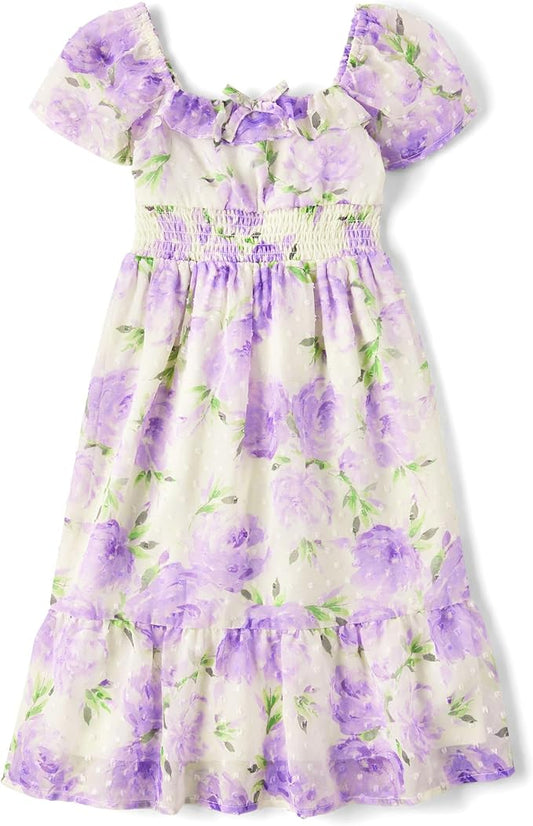 Atlantic Favorites Girls' Short Sleeve Dressy Dress 4736