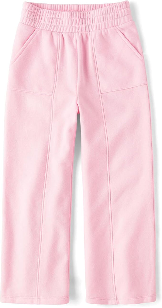 Atlantic Favorites,Girls,Pull On Active Wide Leg Pants,Cameo Fleece,Large 5129