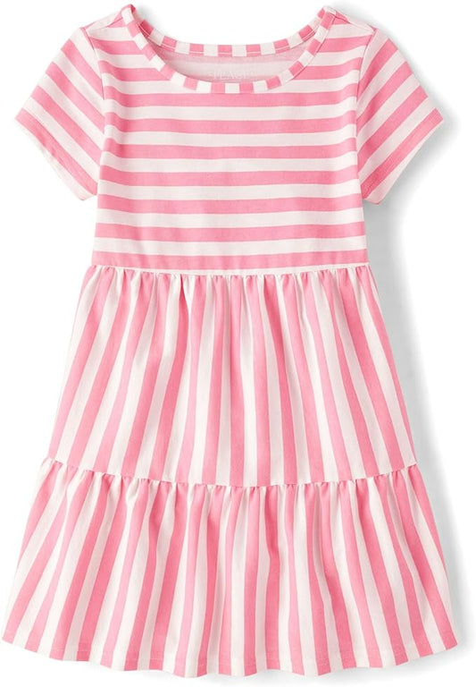 Atlantic Favorites Girls' Short Sleeve Casual Everyday Dresses 7186