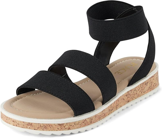 Atlantic Favorites Girl's Elastic Band Sandals 1650