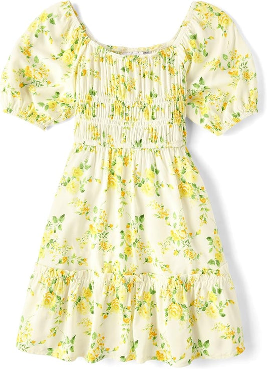 Atlantic Favorites Girls' Short Sleeve Smocked Summer Dresses 9373