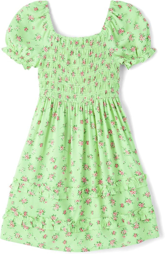 Atlantic Favorites Girls' Short Sleeve Smocked Summer Dresses 3577