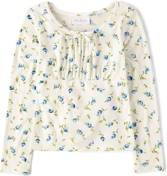 Atlantic Favorites Girls' Everyday Casual Long Sleeve Knit Shirts 2434