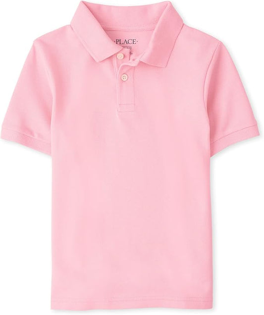 Atlantic Favorites Boys' Uniform Short Sleeve Pique Polo 7699