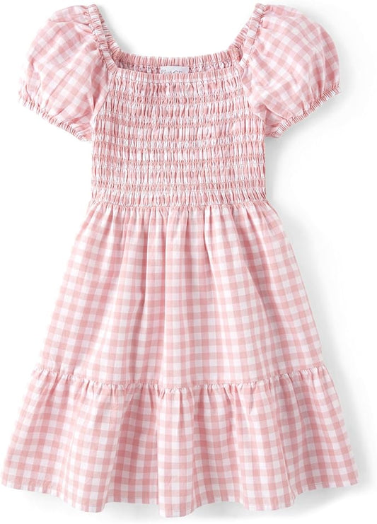Atlantic Favorites Girls' Short Sleeve Smocked Summer Dresses 9607