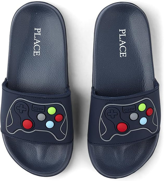 Atlantic Favorites Boy's Everyday Slip on Slide Sandals 2049