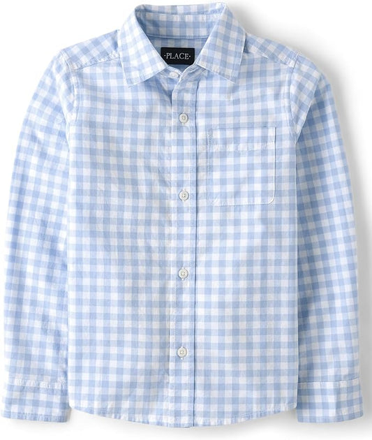 Atlantic Favorites Boy's Long Sleeve Button Down Shirts 3565