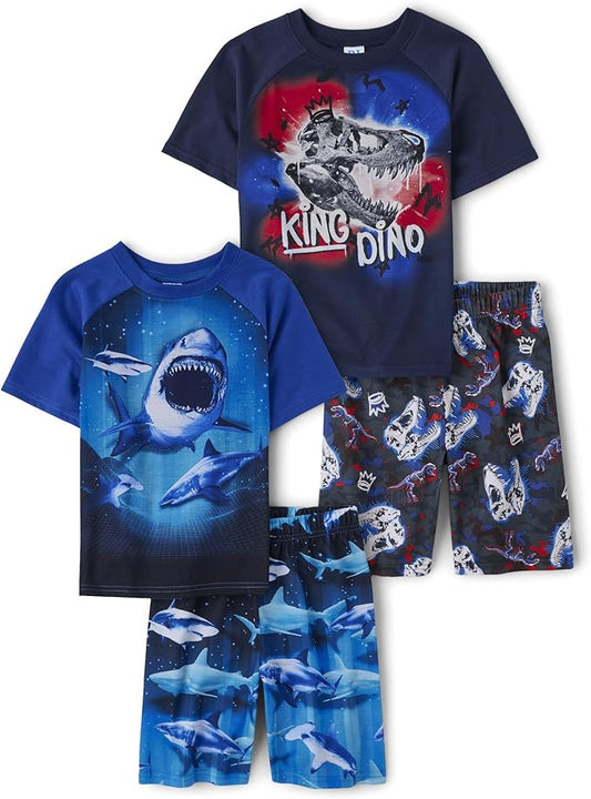 Atlantic Favorites Boys' Short Sleeve 2 Piece Pajama Set 2053