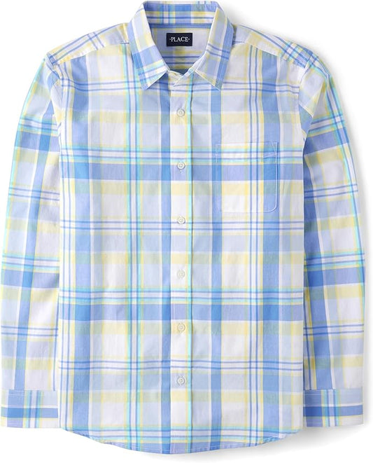 Atlantic Favorites Men's Long Sleeve Button Up Shirt 7619