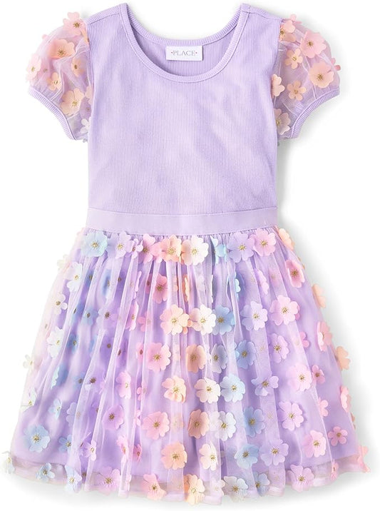 Atlantic Favorites Girls' Short Sleeve Dressy Dress 6033