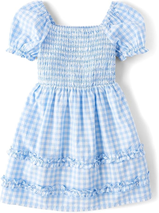 Atlantic Favorites Girls' Short Sleeve Smocked Summer Dresses 1257