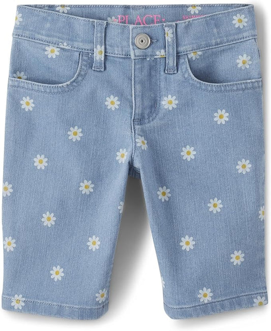 Atlantic Favorites Girls' Denim Skimmer Shorts 6519