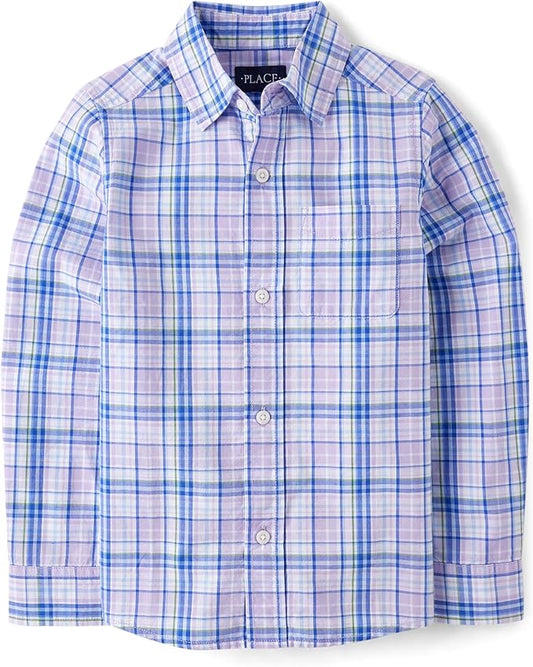 Atlantic Favorites Boys' Long Sleeve Button Down Shirts 2098