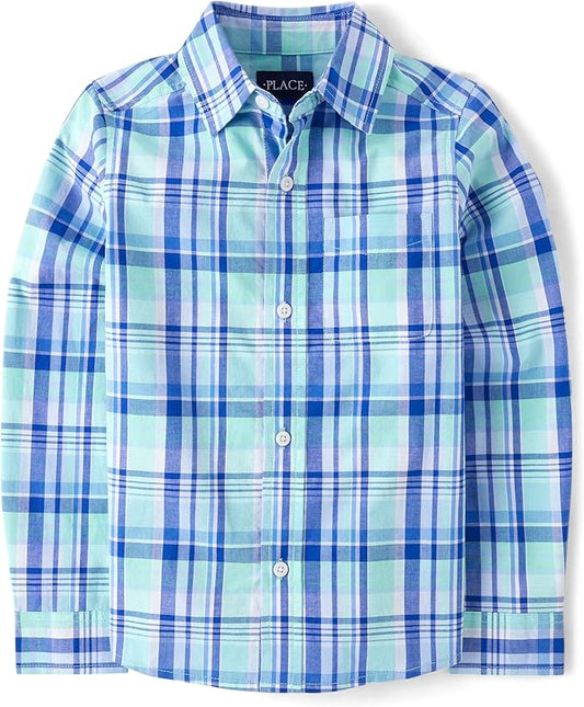 Atlantic Favorites Boys' Long Sleeve Button Down Shirts 6491