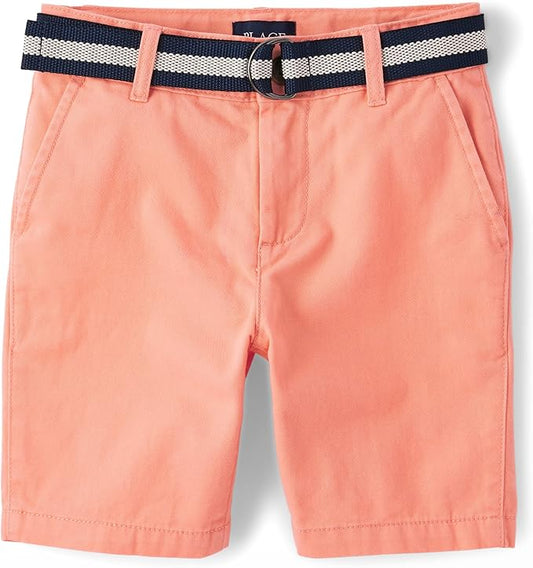 Atlantic Favorites Boys' Belted Chino Shorts 9148