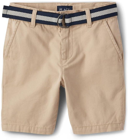 Atlantic Favorites Boys' Belted Chino Shorts 4698
