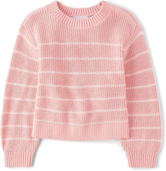 Atlantic Favorites Girls' Long Sleeve Crew Neck Pullover Sweater 6033