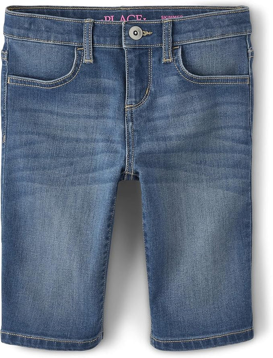 Atlantic Favorites Girls' Denim Skimmer Shorts 1459